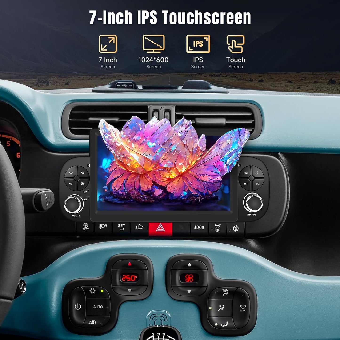 Autoradio – Auto Radio – Car Stereo – Multimedia Speler – Navigatiesysteem – Android 13 Systeem – 7 Inch Touchscreen