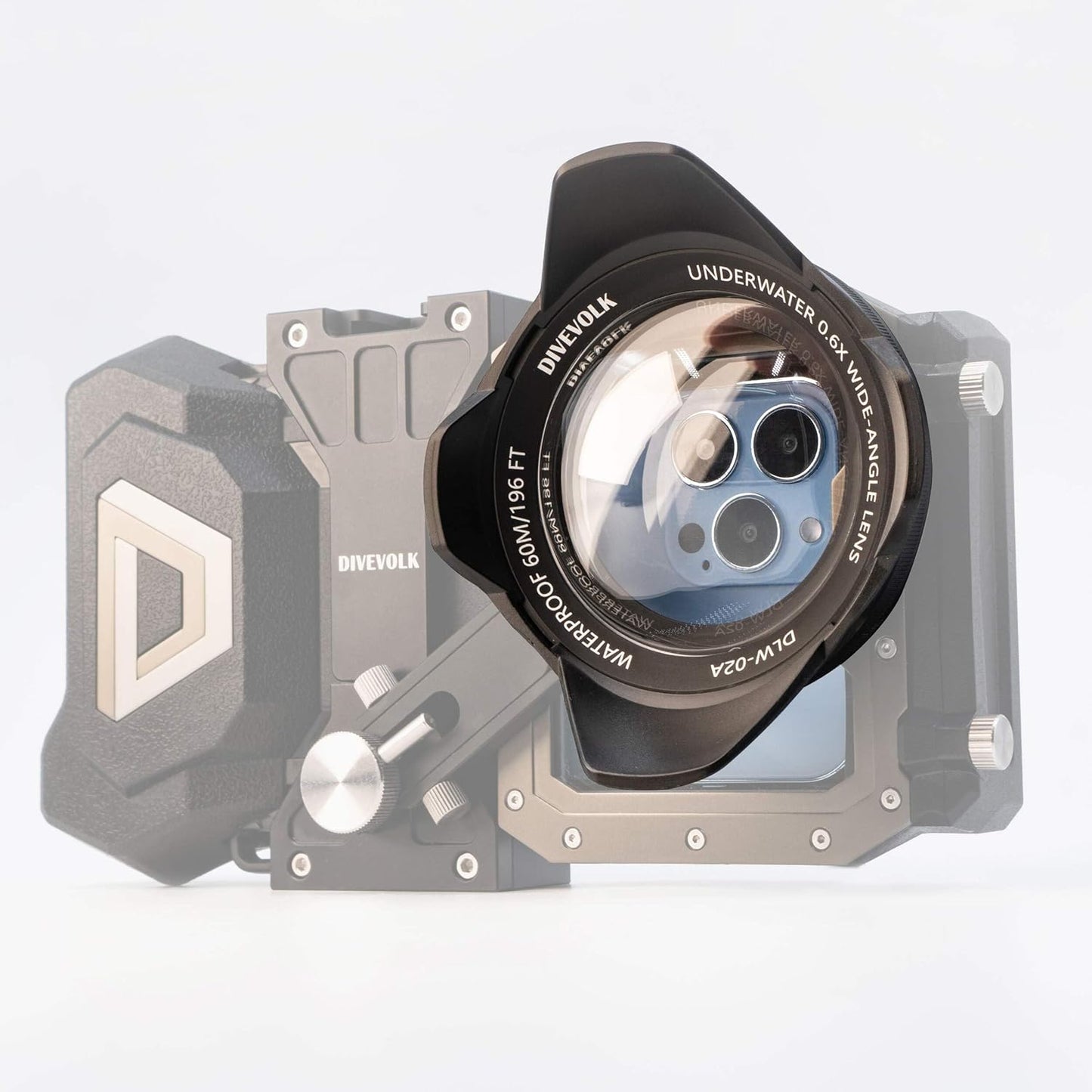 DIVEVOLK Onderwater Brede Hoekconversielens X0.6 voor DIVEVOLK Behuizing en Actiecamera