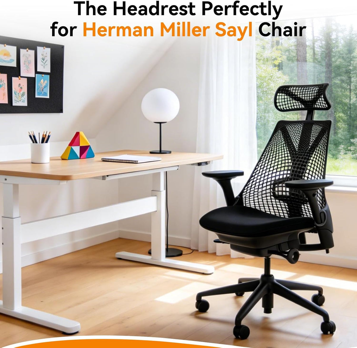 Stoelhoofdsteun voor Herman Miller Sayl bureaustoel, compatibel met Sayl stoel, ergonomische bureaustoelaccessoires