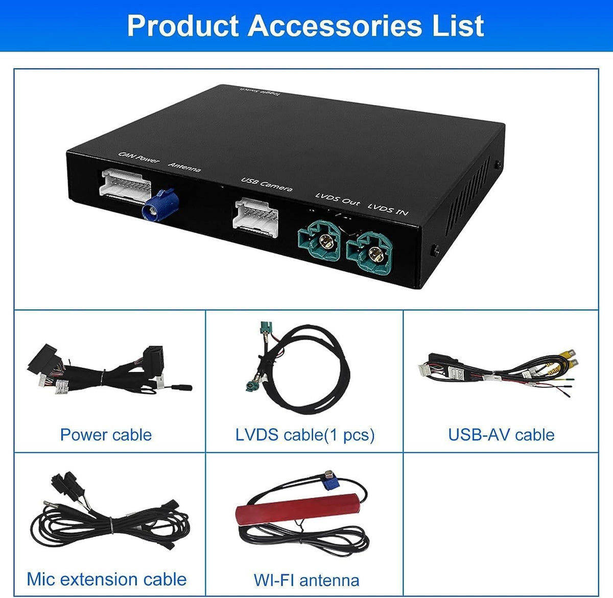 Carplay Draadloze Adapter – Android Auto Interface – MirrorLink Module – Multimedia Decoder – BMW NBT 5/6/7 Serie 2012-2016 – Stuurwielbediening – Ondersteuning Achteruitrijcamera