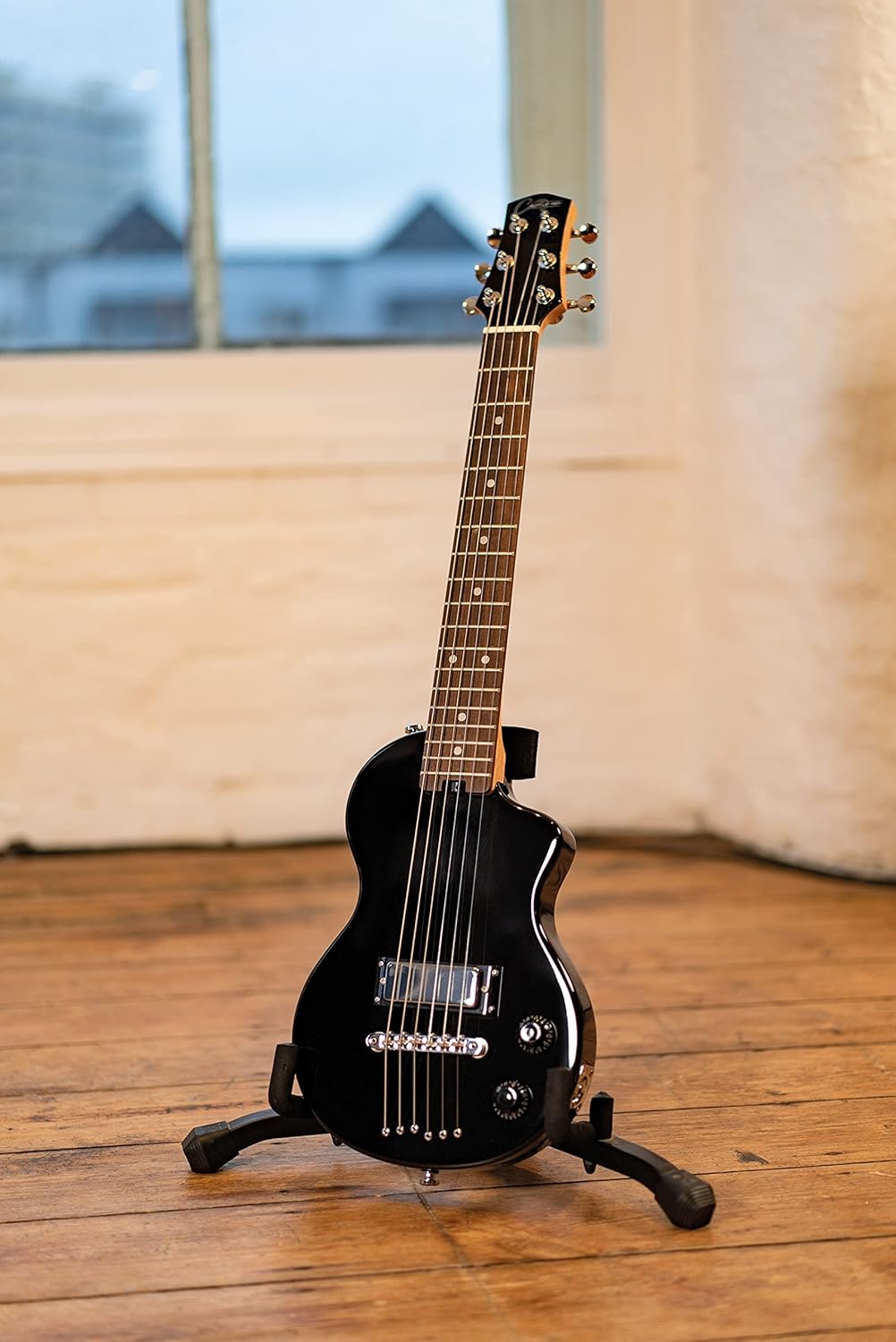 Blackstar BA226016 Carry-on Mini Jet Zwart elektrische gitaar - Perfect voor kinderen en volwassenen, beginners en reizen