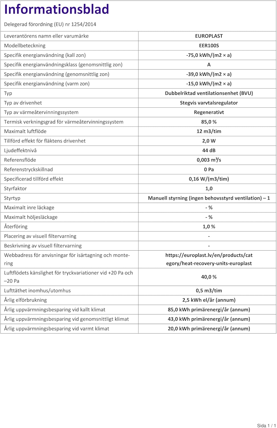 Decentrale Ventilatie Unit 100 mm met Warmteterugwinning – WTW Unit – Muurventilator – Badkamer Ventilator – Ventilatiesysteem – Keramische Warmteterugwinning – Bedrade Wandschakelaar