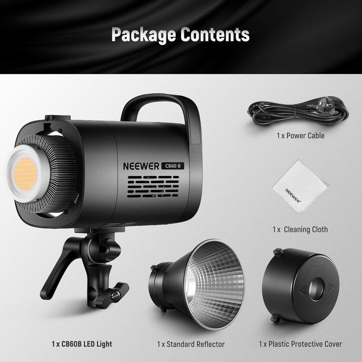 LED-videolicht – Videolamp – Studioverlichting – Continu licht – Fotolicht – 70W 34.000 lux – Bikleur 2700-6500K