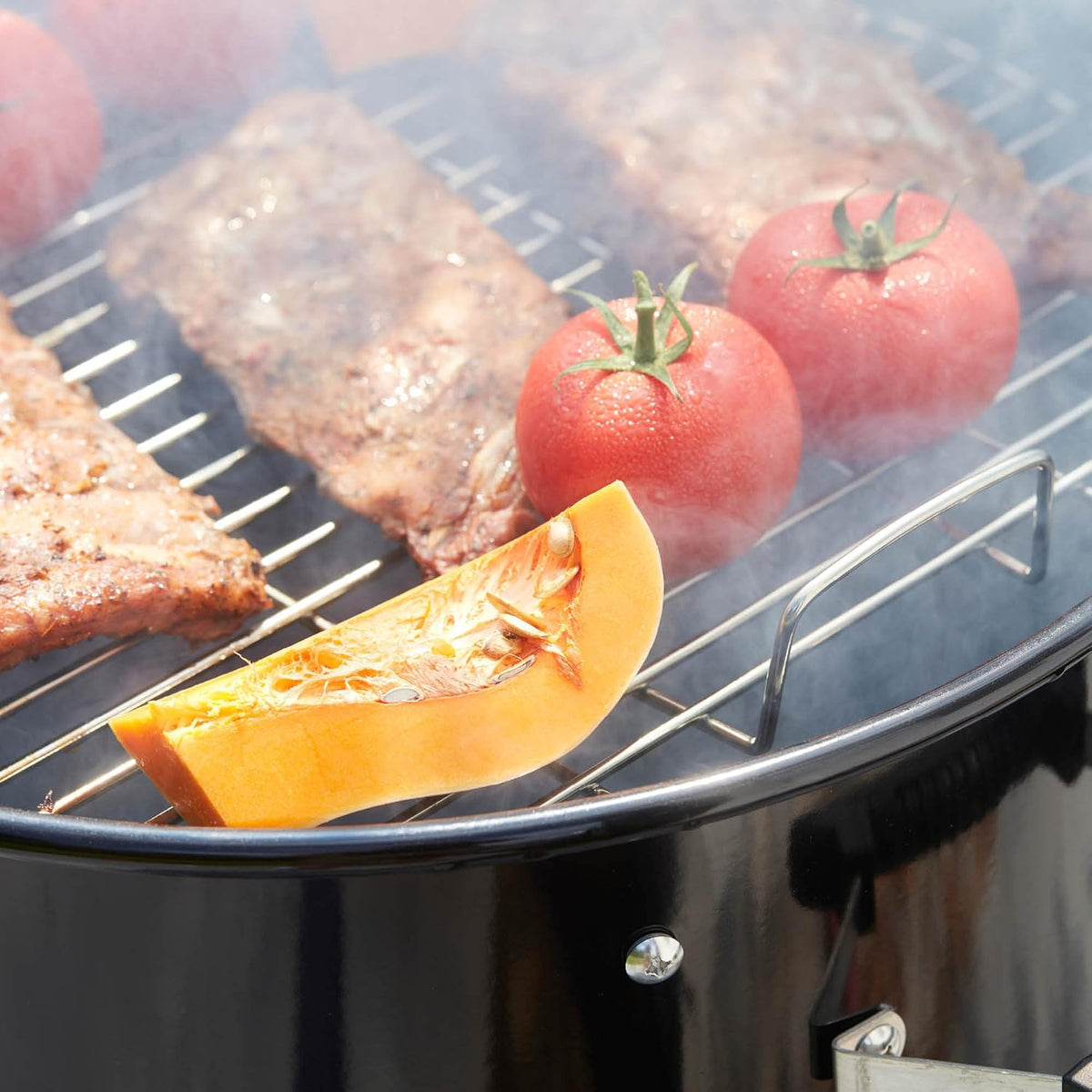 Barbecook rookoven Oskar S uit email zwart 40cm 43.5x55x88cm