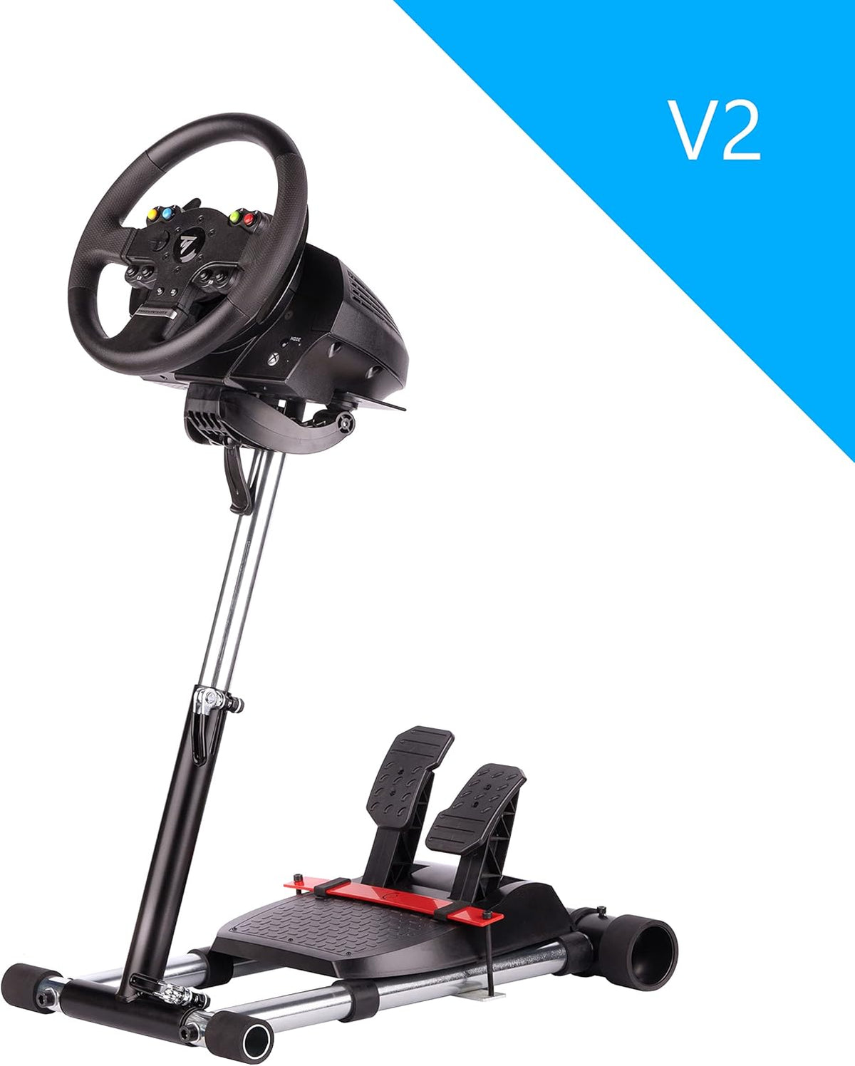 Wheel Stand Pro – Stuurwielstandaard – Racing Wheel Stand – Gaming Standaard – Pedalenhouder – Verstelbaar 360° – Stalen Constructie Zwart