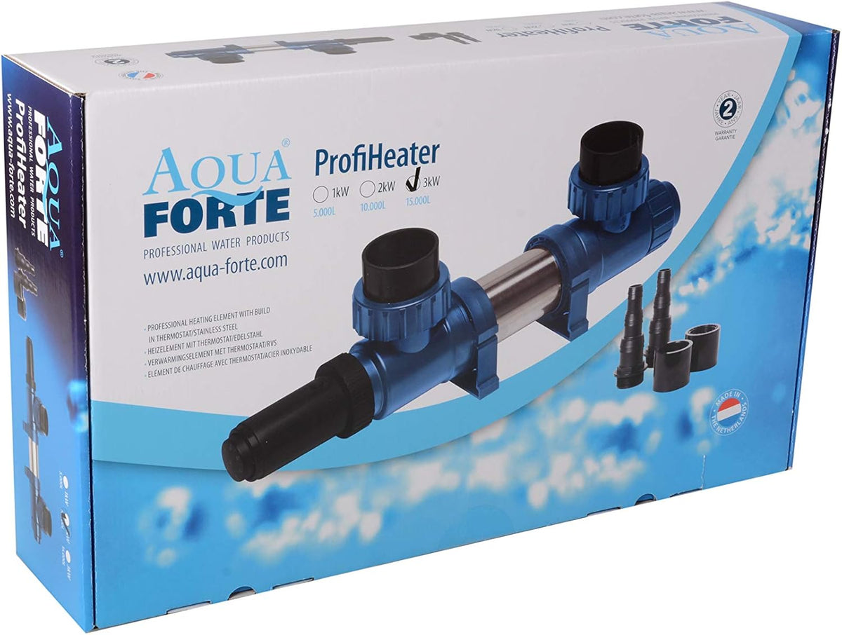 XClear Heater Professioneel roestvrij staal, 3 kW, max. vijvergrootte 15 m³