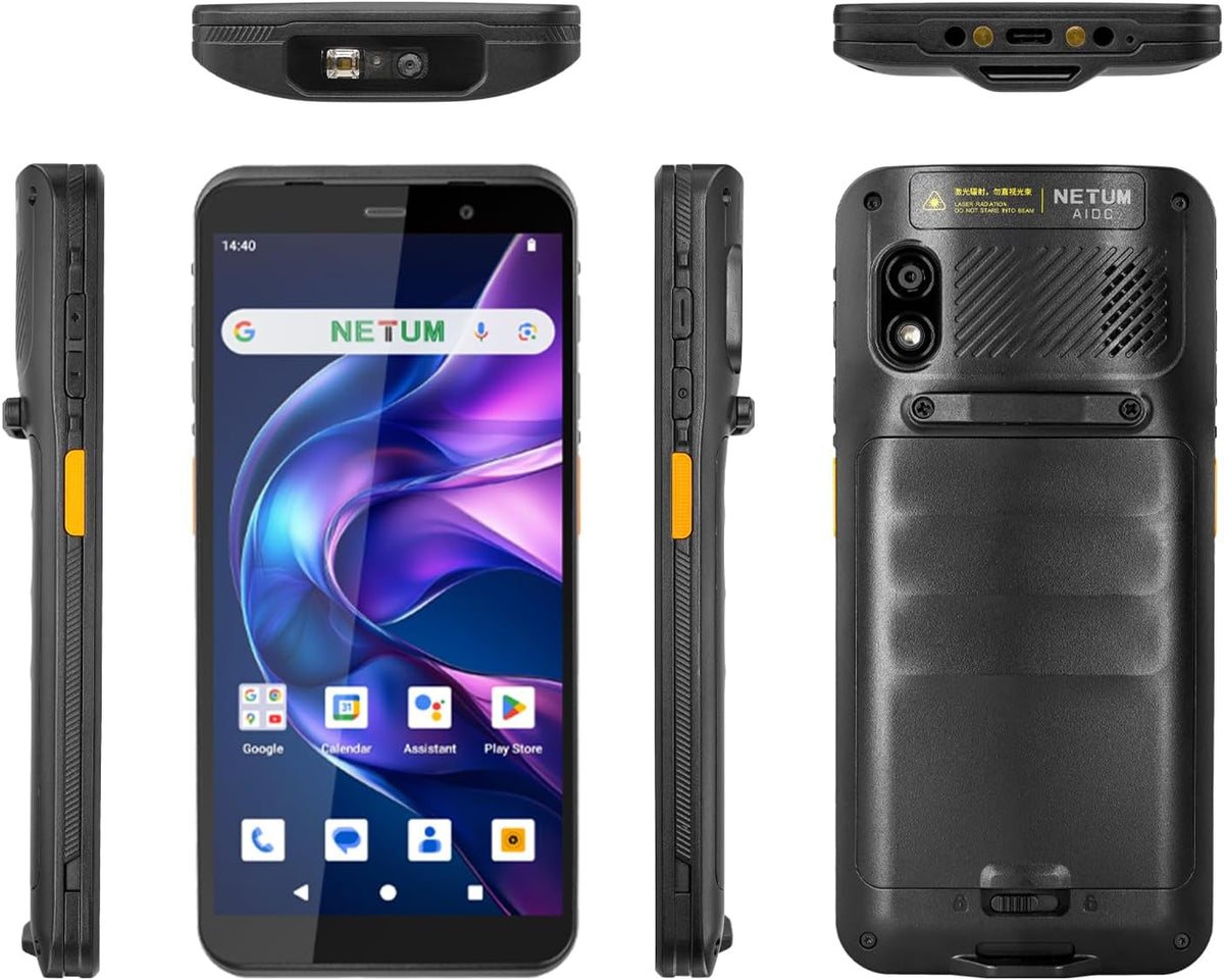 NETUM Q900 Android 14 Barcode Scanner – Handheld PDA Mobiele Computer Met HS7 Engine, 1D/2D Scanning, 5,99" HD Touchscreen, Wi-Fi & 4G LTE – Ideaal Voor Magazijn, Logistiek & Asset Tracking