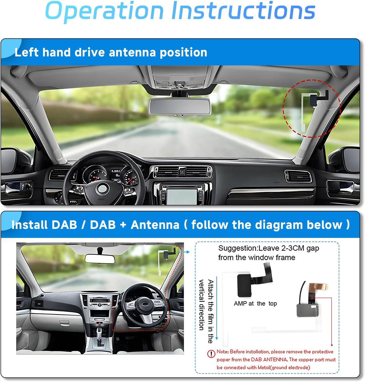 1 DIN Autoradio met draadloze Apple CarPlay & Android Auto, 7 inch motorisch uitklapbaar scherm, Bluetooth, DAB+, USB/Type-C/AUX/FM, spiegelbesturing, achteruitrijcamera + microfoon