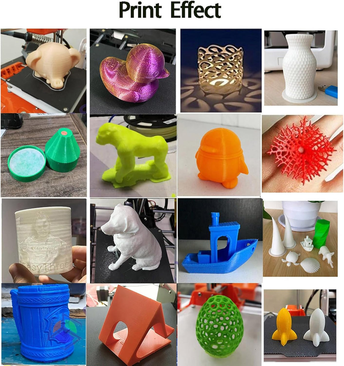 Mini 3D-printer – Desktop 3D-printer – 3D-printapparaat – Creatieve 3D-printer – Compacte 3D-printer – Gebruiksvriendelijk voor beginners – Printvolume 100 x 100 x 100 mm