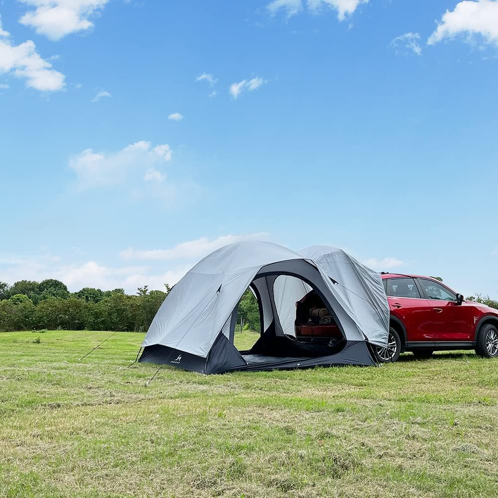 TOMOUNT Achtertent Waterdicht Auto Camping Tent, 3 x 3 x 2,1 m, 4 Personen Familietent Koepeltent voor Trekking, Camping, Outdoor, Hiking