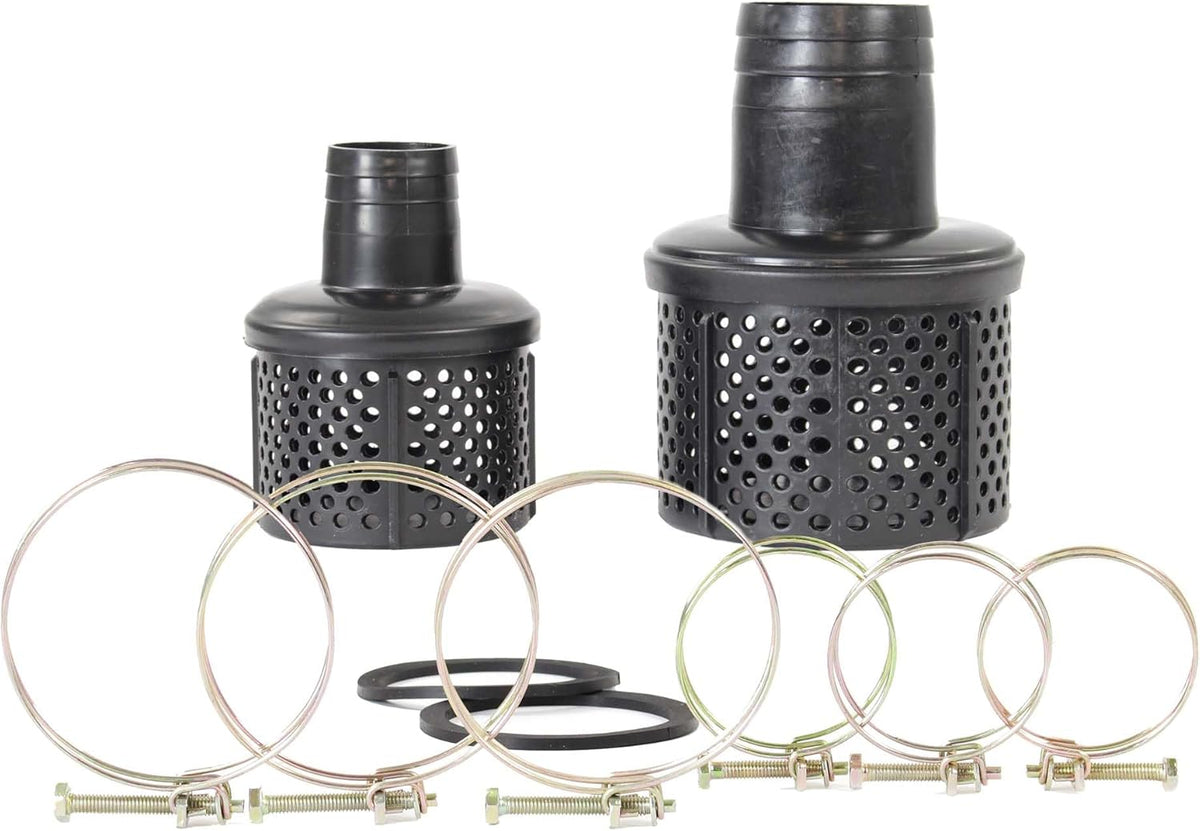 Wiltec benzine vuilwaterpomp 4 kW 48.000 l/h met 4-takt motor, afvoerpom met 28 m opvoerhoogte, waterpomp tuinpomp met 80 mm (3") aansluiting
