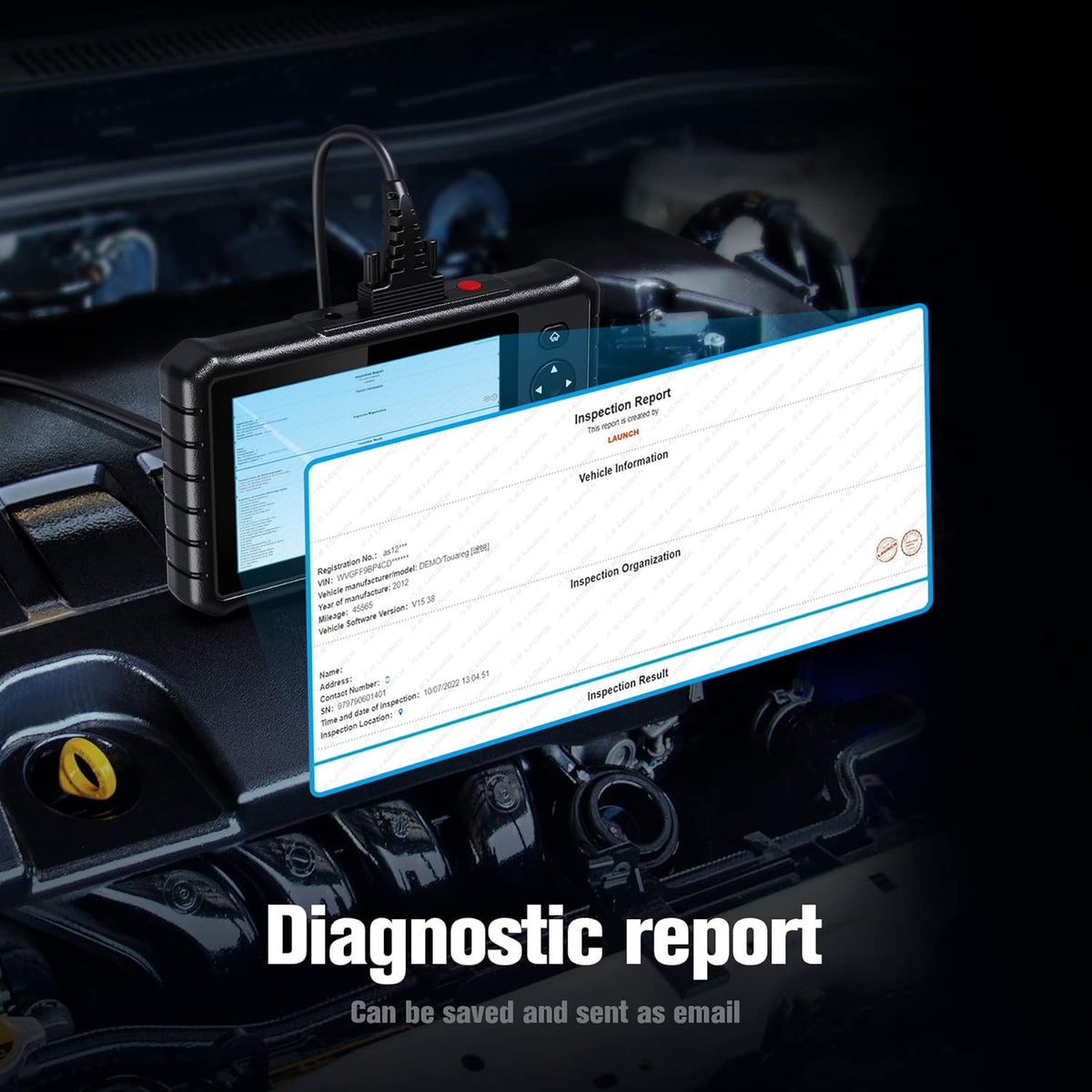 LAUNCH CRP349 OBD2 diagnoseapparaat, autoscanner, alle besturingseenheden + 28 servicefuncties voor meer dan 75 automerken, diagnose van de hoogspanningsbatterij, volledige OBD-diagnosetester met