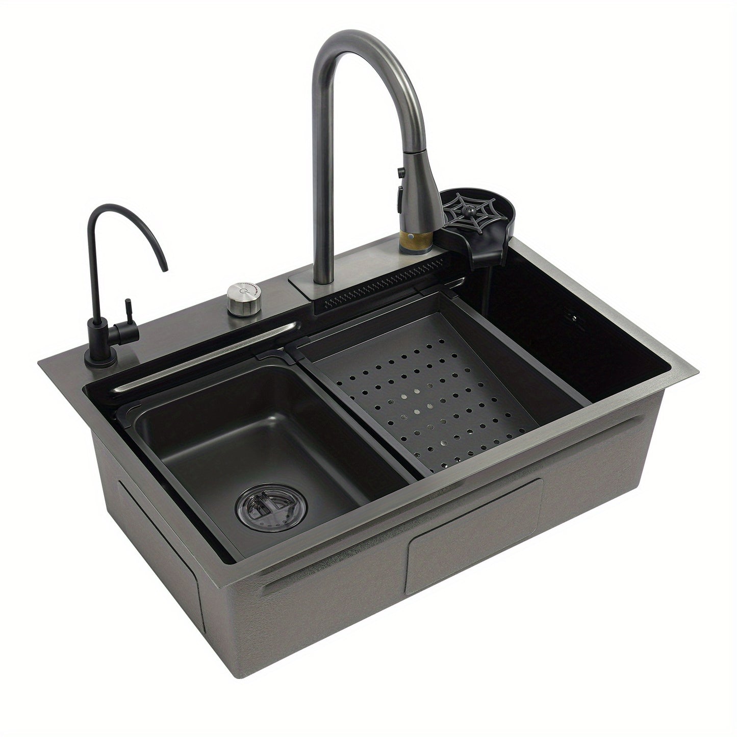 Stainless Steel Sink, For Manual Washing And Cleaning Of Food, Fruits, And Vegetables, For Kitchens Homes, Bathrooms, Farms, Backyards, Garages, Laundries