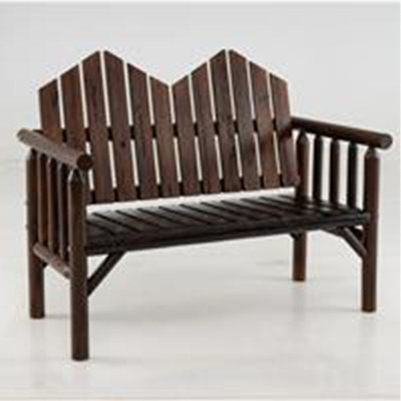 Tuinbank – Houten Bank – Buitenbank – Tuinmeubel – Parkbank – Massief Vurenhout – 120x68 cm – Max. 300 kg draagkracht – Donkerbruin