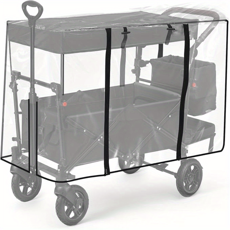 Opvouwbare Bolderkar – Bolderwagen – Kinderkar – Transportwagen – Opvouwbaar – Shock-Absorberende Wielen – UPF50+ Zonwering