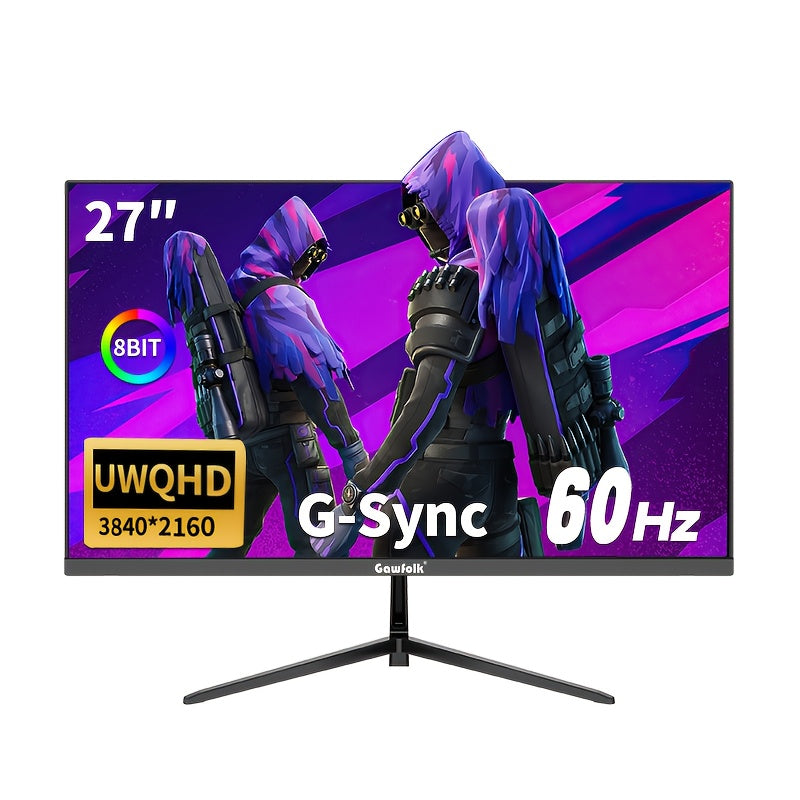 Gaming Monitor – Gaming Scherm – Multimedia Monitor – Professioneel Display – 27 Inch 4K IPS Scherm – FreeSync & Oogbescherming – Frameloos Design