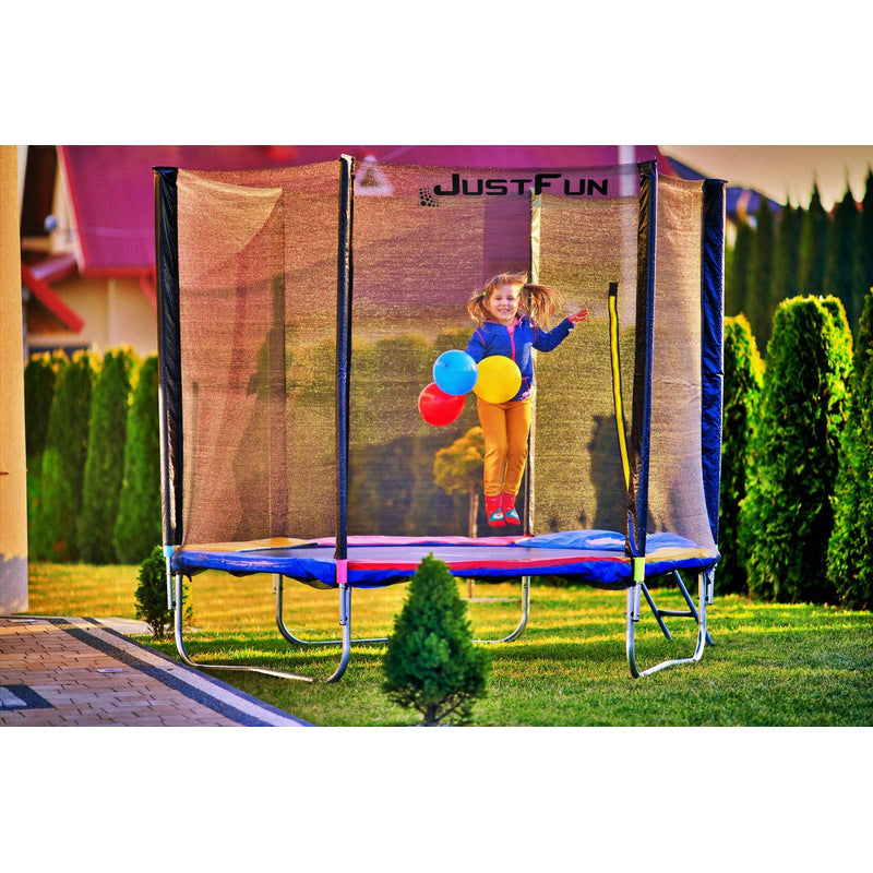 Tuintrampoline – Kindertrampoline – Springtoestel – Buitenspeelgoed – Trampoline Rond – Ø 312 cm – Veiligheidsnet met Ritssluiting – Max. Belastbaarheid 150 kg