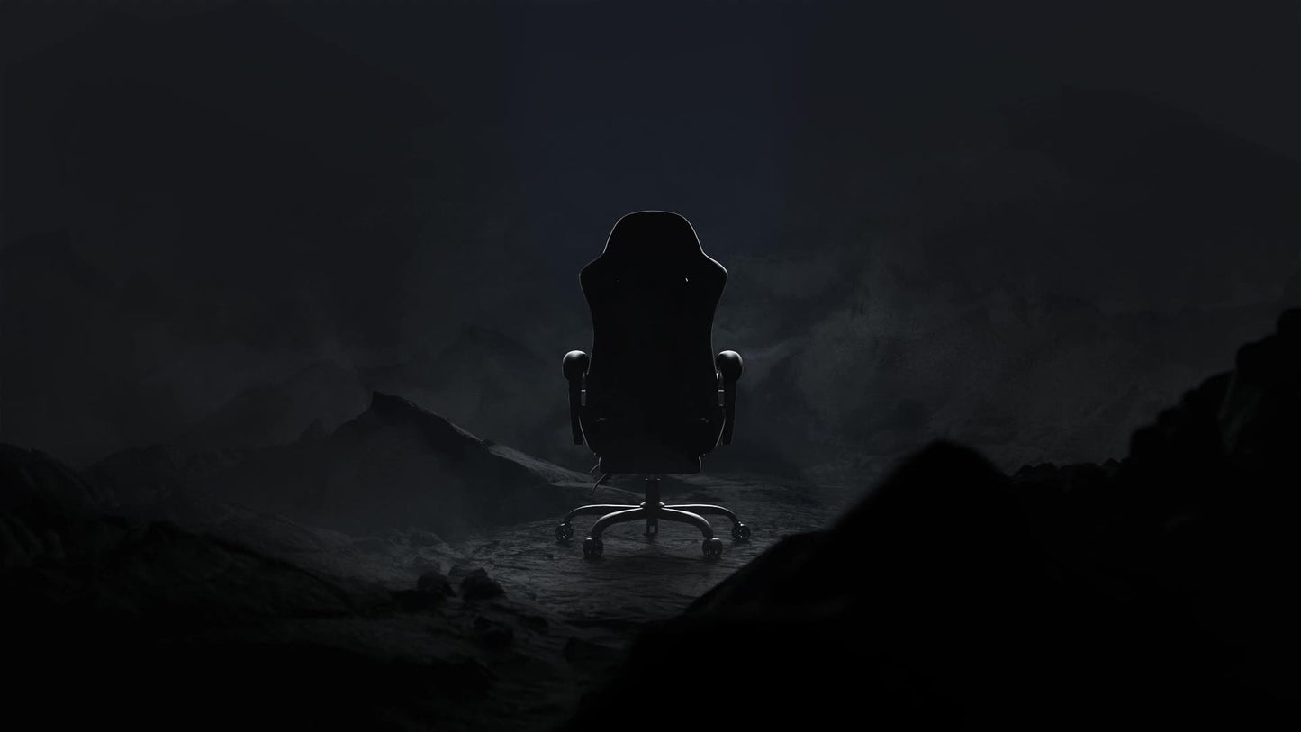 Ergonomische Gamingstoel – Bureaustoel – Zwarte Gamestoel – Comfortabele Computestoel – Verstelbare Werkstoel – Massagefunctie – Memory Foam Kussens – Zwart/Rood