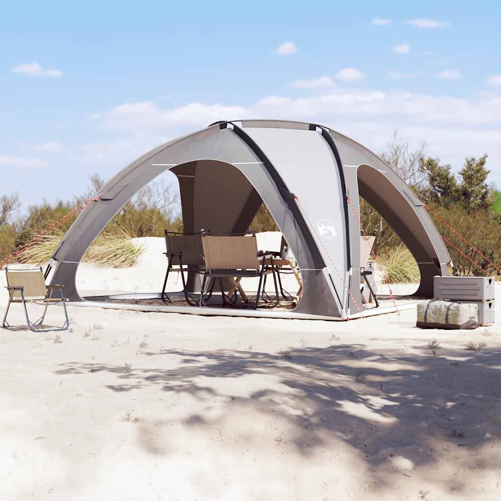Feesttent – Partytent – Paviljoen – Tuinentent – Vouwtent – Waterdicht Polyester – Lichtgewicht Glasvezel Frame – Grijs – 3x3m
