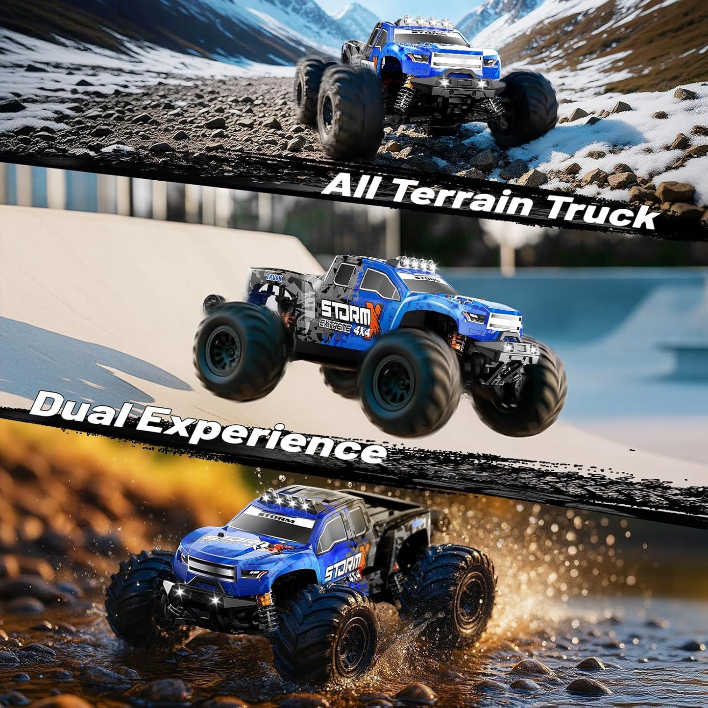 RC Auto 1:14 Off-Road Monstertruck – RC Truck – Afstandsbediening Auto – 4WD Buggy – 4x4 RC Voertuig – 40 km/u Snelheid – Waterdicht Met Metalen Schokdempers