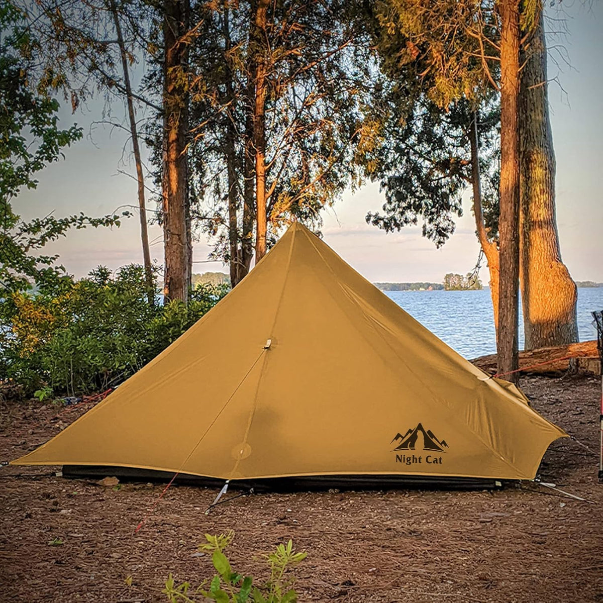 Night Cat 1 Persoons Tent Ultralicht: Lichtgewicht Tent Waterdicht Voor Koppels Vrienden Kamperen Wandelen Trekking