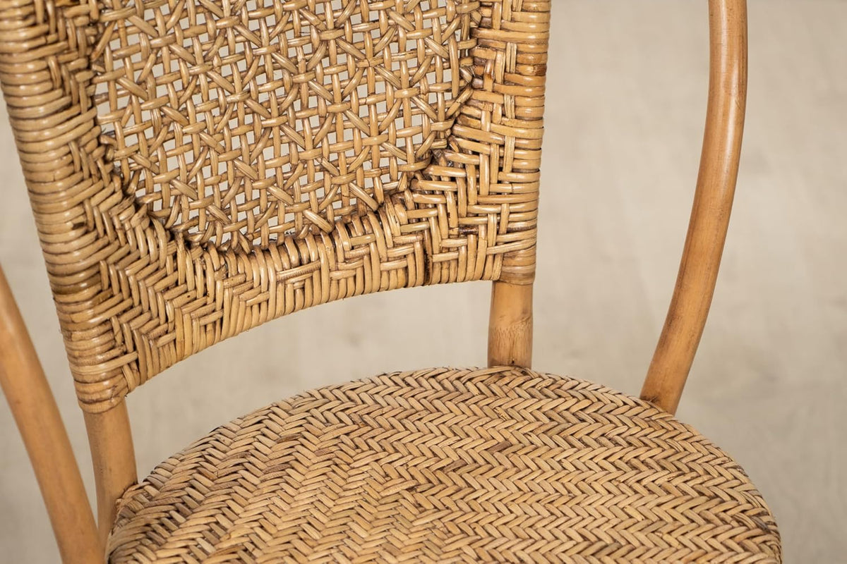 Natuurlijk donker rotan silla