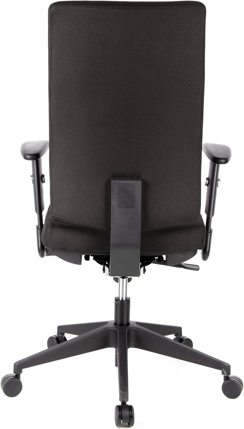 HJH OFFICE 608500 professionele bureaudraaistoel PRO-TEC 300 stof zwart bureaustoel ergonomisch, hoge rugleuning, verstelbare armleuning