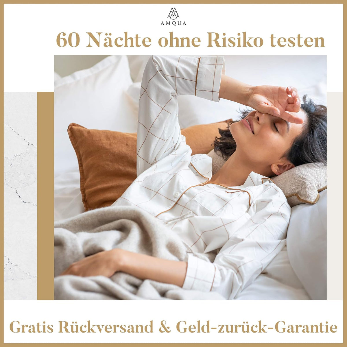Dekbedovertrek van Egyptisch katoen 155x200 cm, zand/beige
