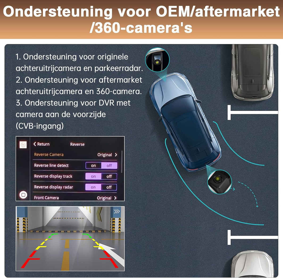 Draadloze CarPlay Android Auto Upgrade – CarPlay Adapter – Retrofit Kit – Infotainmentsysteem Interface – Bluetooth Module – Compatibel Met Audi A4 A5 Q5 3G MMI – Stuurbediening – Ondersteuning Voor Achteruitrijcamera