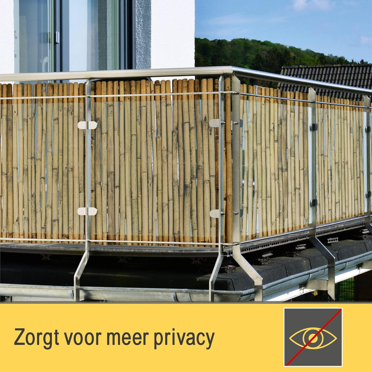 Sol Royal Privacyscherm Bamboe 180x250 cm (HxB) SolVision B38 โ Duurzaam & Weerbestendig 100% FSCยฎ Bamboe Balkonscherm Tuinscherm Wind- & Zonbescherming voor Terras Tuin