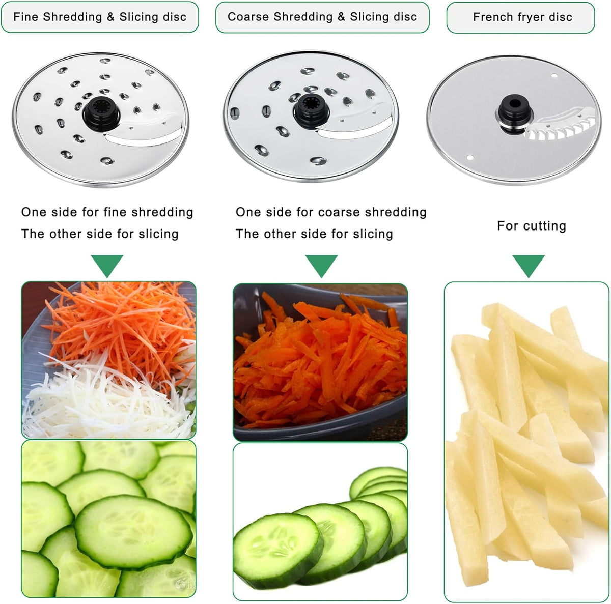 TopStrong Keukenmachine, 1100 W food processor, 3,2 l kom en 1,5 l container, multifunctioneel met hakken, snijden, kneden, sap, 3 snelheden en pulsfunctie, zwart