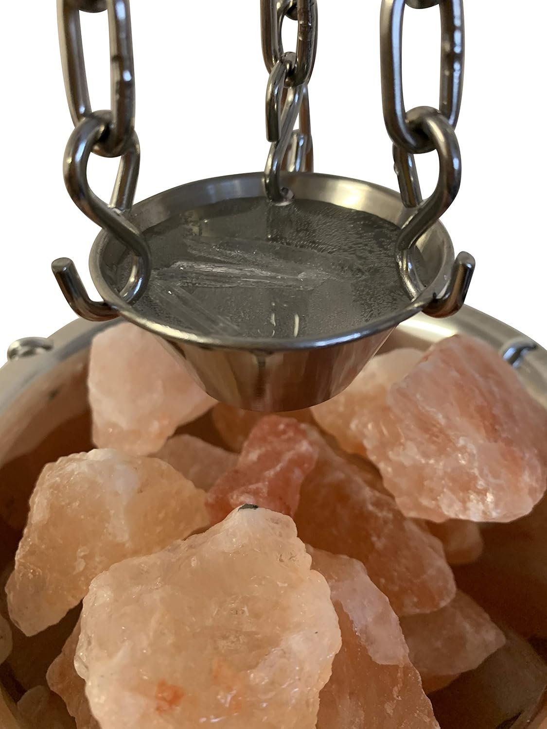Sauna ceremonie: aroma's incl. verdamper schaal van roestvrij staal - geschikt voor elke saunakachel - 3 schalen voor infusie, mentholkristallen, kristalzout! Grootte: Midi incl. accessoires, patroon: