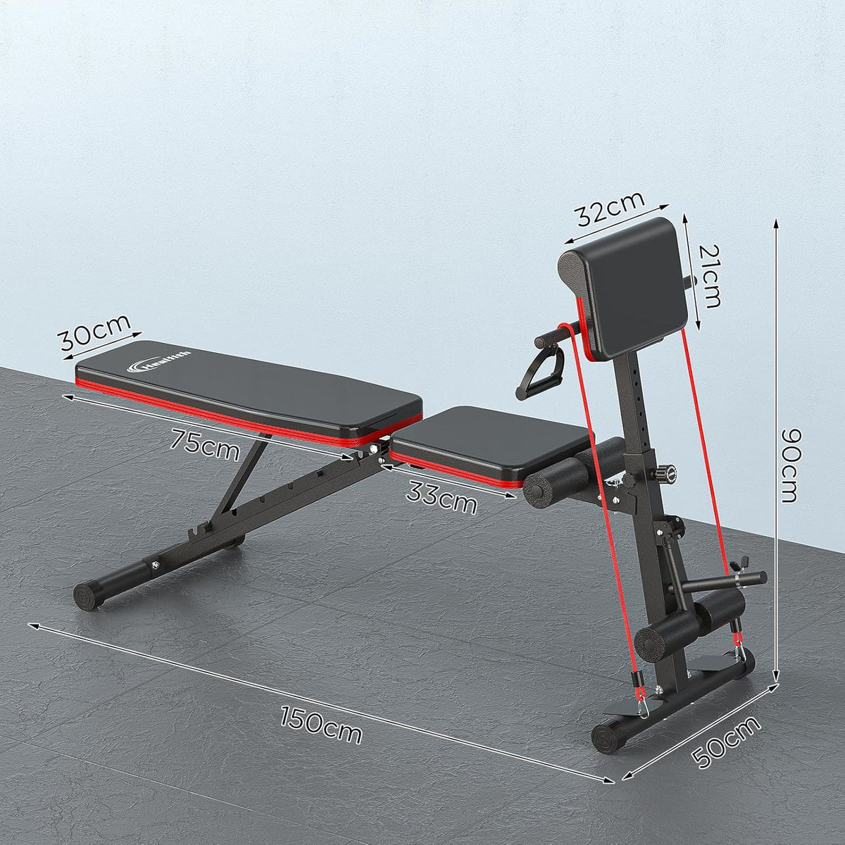 Multifunctionele opvouwbare halterbank