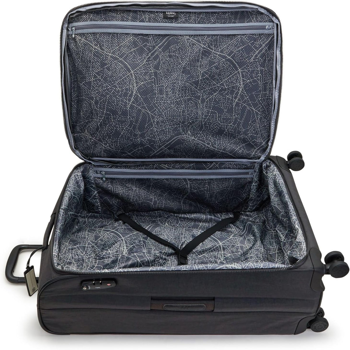 Kipling NEW YOURI SPIN L Grote uitbreidbare spinner, rechtopstaand, Black Noir (Zwart)