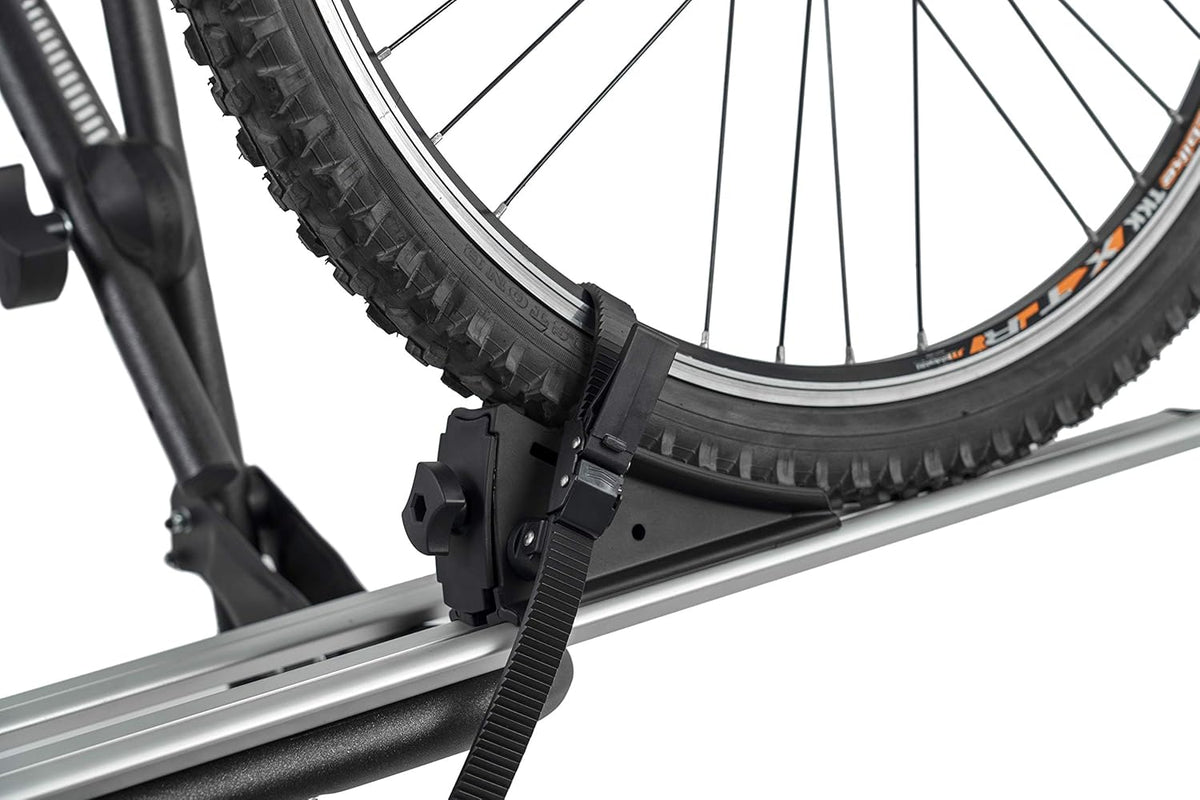 MENABO 38306878 Bicycle Carrier for Tailgate, Silver/Black, One Size - QUORE