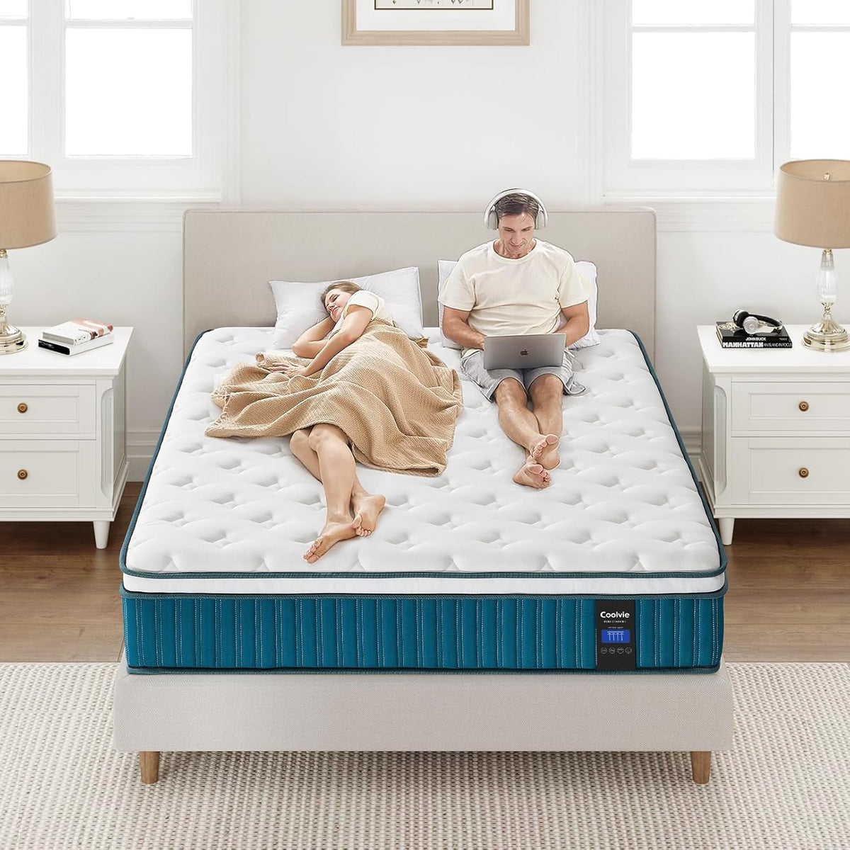 Matras – Slaapmatras – Pocketveringmatras – Traagschuimmatras – 120x200x26 cm – 7-Zones Ondersteuning – OEKO-TEX Gecertificeerd