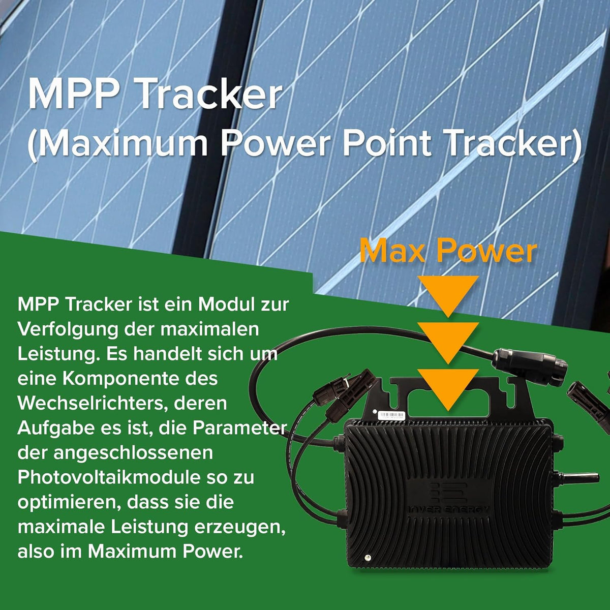 AX Inverter IS-080 800 W voor balkonkrachtcentrale, compleet stopcontact, microomvormer met Bluetooth en wifi, IP67, eenvoudige installatie, hoge efficiëntie voor zonne-installaties