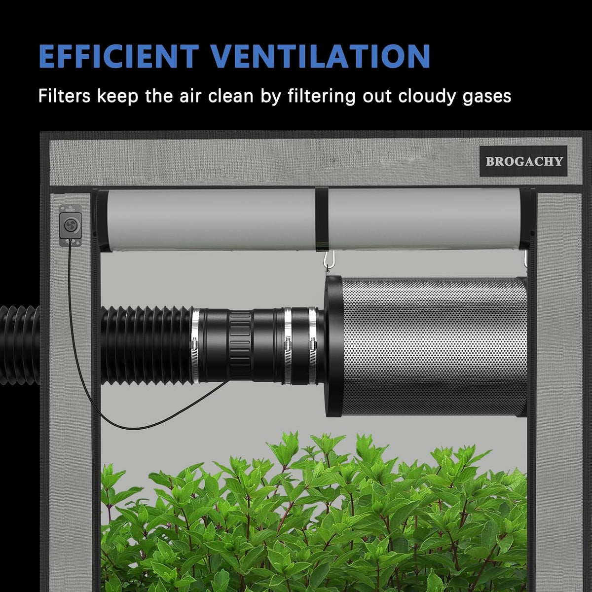 Ventilatieset 100 Mm – Inline Buisventilator – Afzuigventilator – Actiefkoolfilter – Afvoerslang – 170 M³/U – Regelbare Snelheid 0-100%