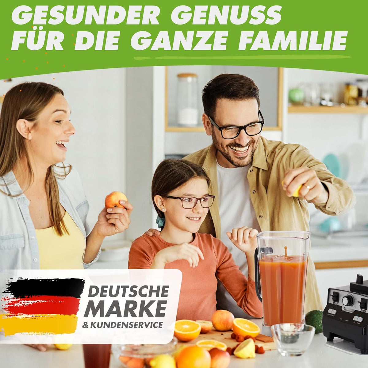 NUTRI-BLENDER MAX Blenders met kan 2000 W standmixer smoothie smoothiemaker professionele mixer blender - 2L Tritan, BPA-vrij, 9 niveaus, digitale timer