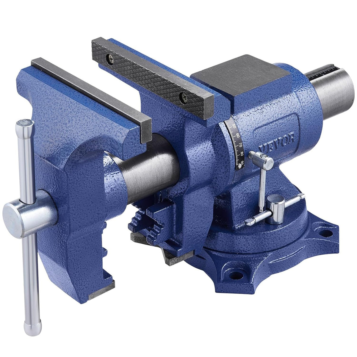 Bankschroef – Werkbankschroef – Bankschroefklem – Werkbankvijs – Heavy Duty Bankschroef – 6,5 Inch Bekkenbreedte – 360° Roterende Kop en Basis