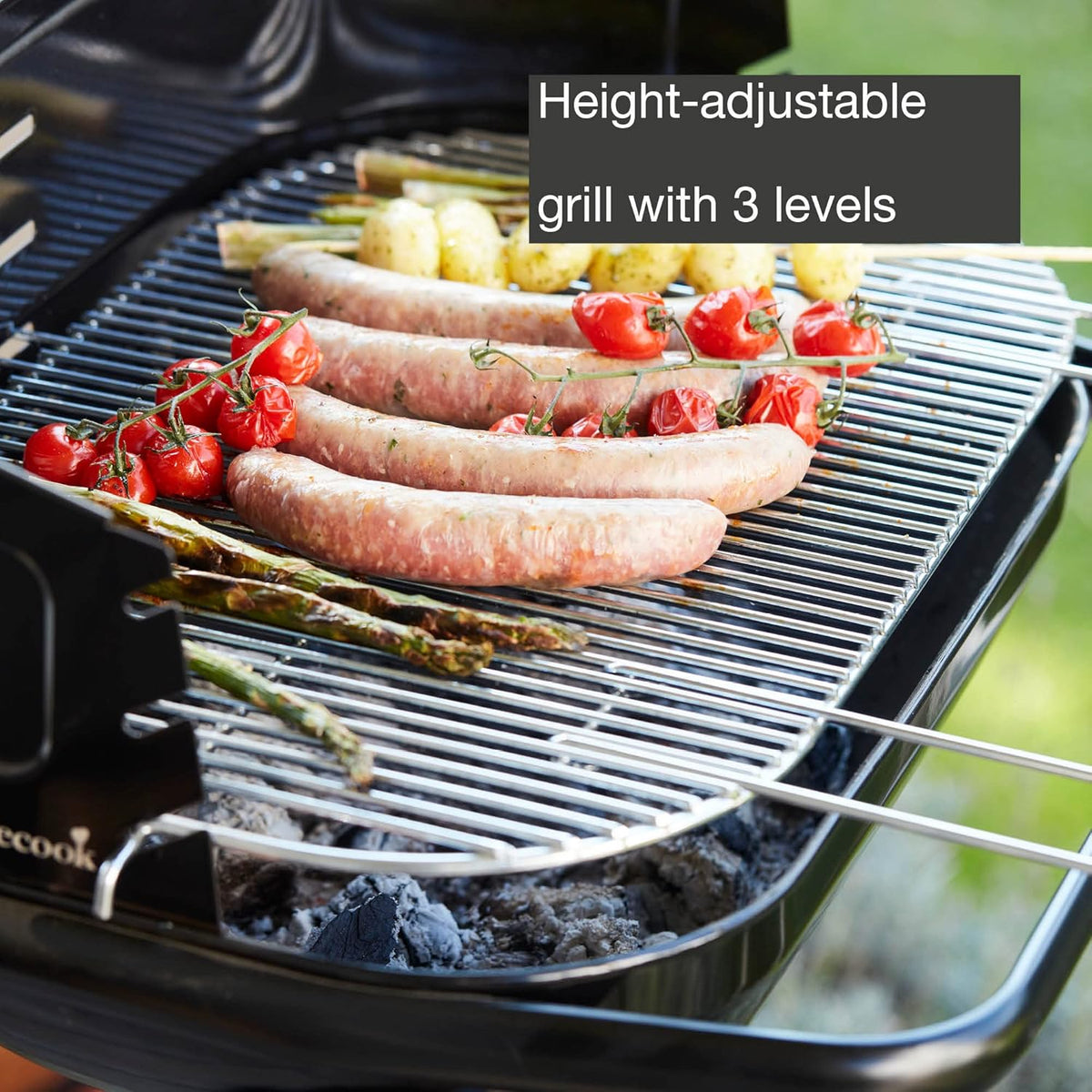 Barbecook Loewy 55 houtskoolbarbecue uit email zwart Ø 56 cm x 34 cm - QUORE