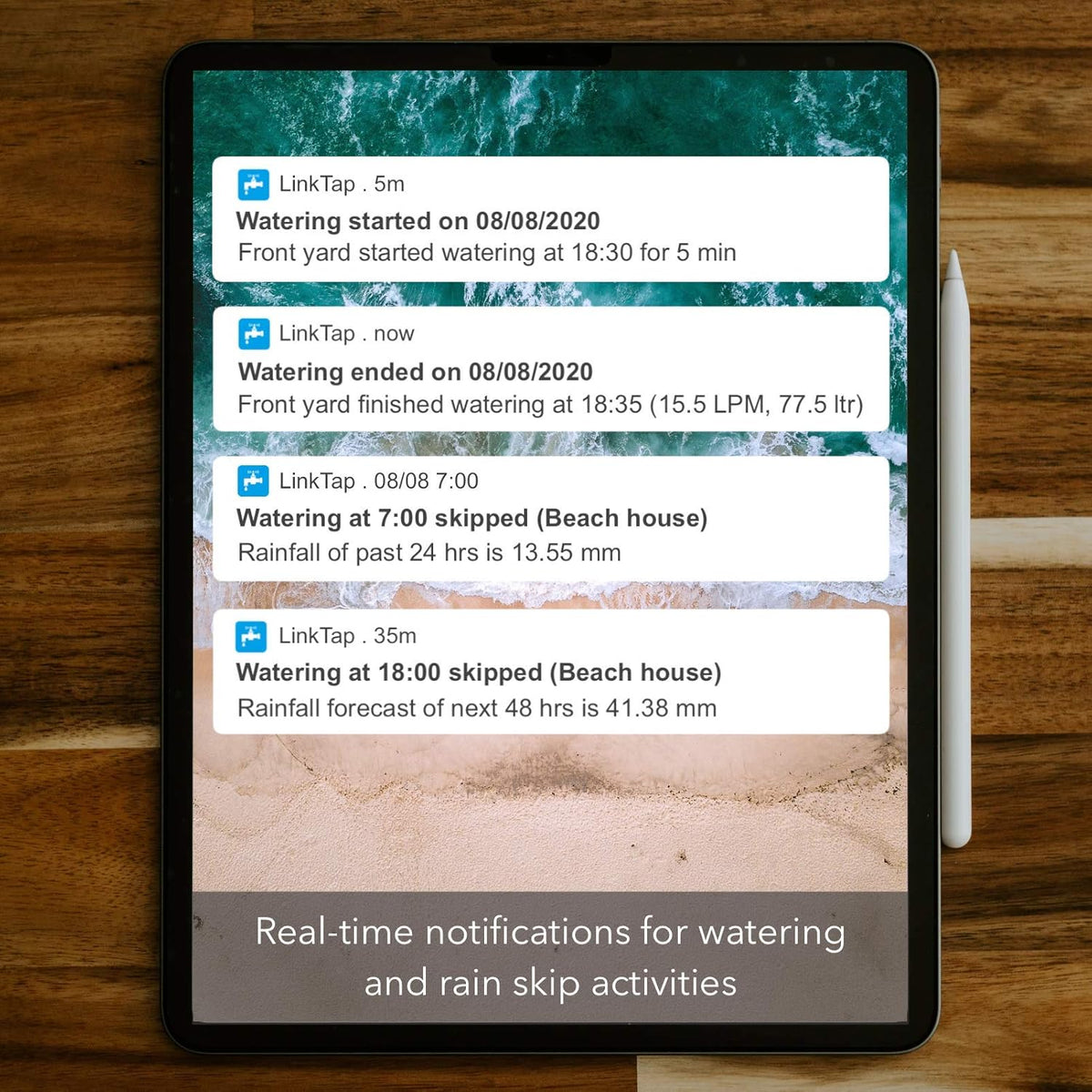 LinkTap Slimme irrigatiebesturing met 2 zones, voor binnen en buiten, vereist gateway, werkt op batterijen, automatische regenstop, beter bereik dan wifi, compatibel met LinkTap 1 inch debietmeter
