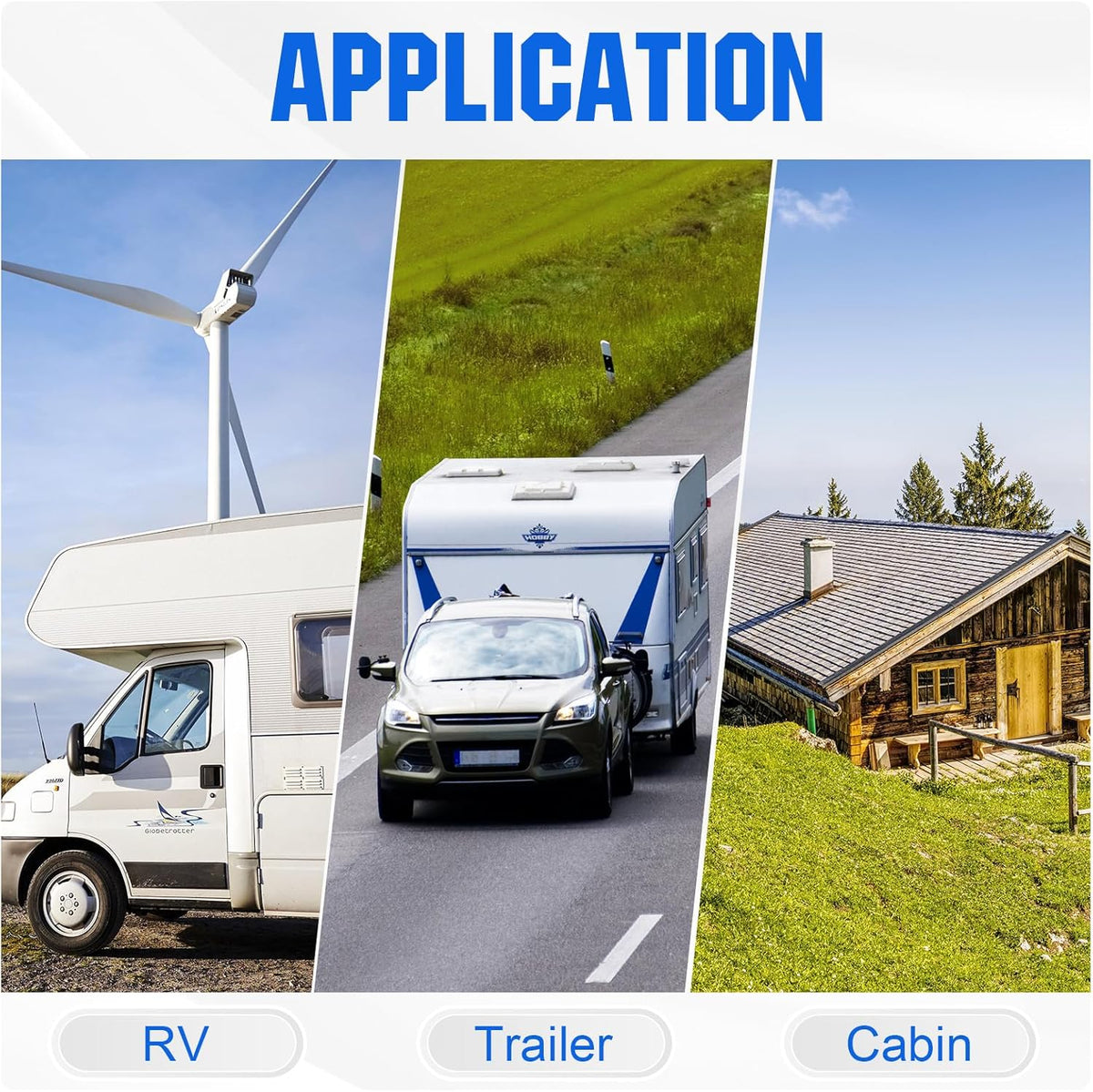Zonne-energiesysteem – Solar Set – Zonnepanelen Systeem – Mobiel Zonnepaneel – Flexibel Zonnepaneel – 520 W Compleet – 2 x 100 Ah LifePO4 Batterijen – 1100 W Zuivere Sinus Omvormer
