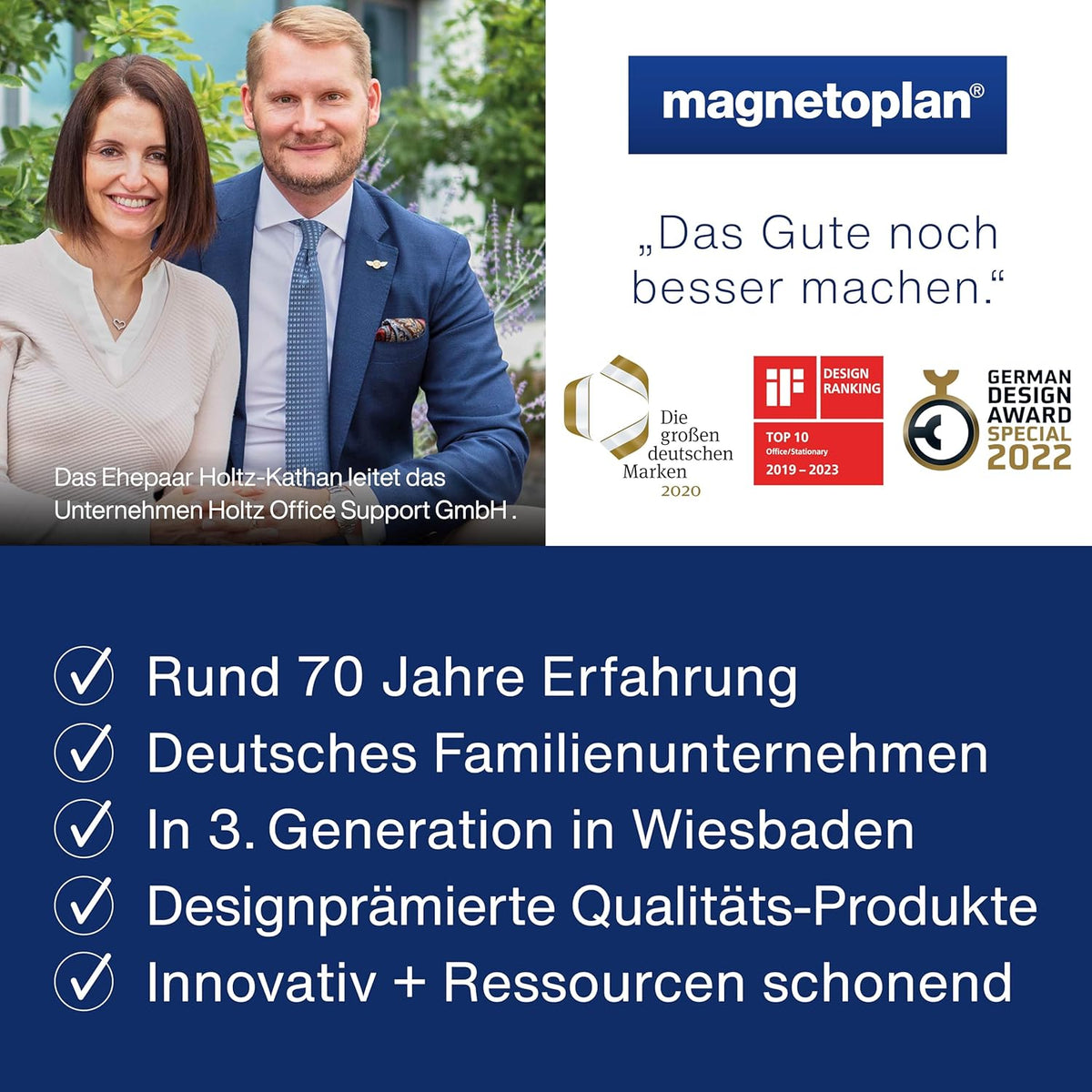 magnetoplan 12270F13 Mobiele flipchart - de Luxe