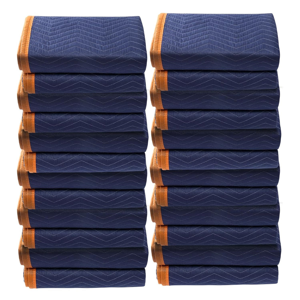 VEVOR Furniture Moving Covers, 2034 x 1830 mm, Pack of 12, Durable Packaging Protective Covers, Recycled Cotton Non-Woven Fabric for Furniture Protection, Floors, Blue/Orange
