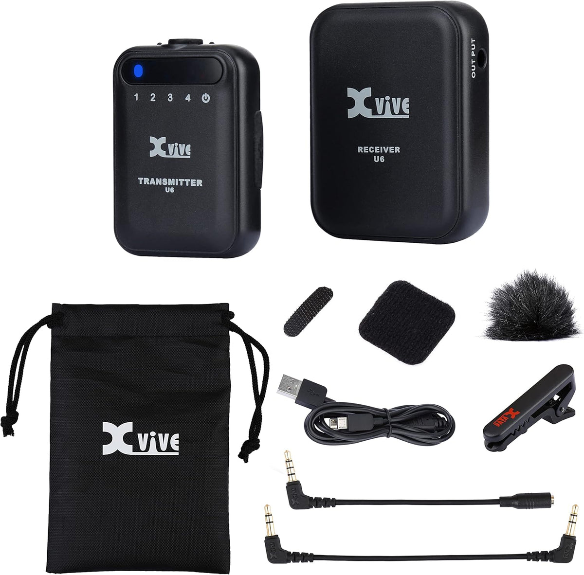 Draadloos Digitaal Microfoonsysteem – Draadloze Microfoon, Microfoonset, Camera Microfoon, Smartphone Microfoon – Compact Met Geïntegreerde Capsule – 2,4 GHz True Diversity – 24-bit/48 kHz Audio, Tot 5 Uur Accuduur