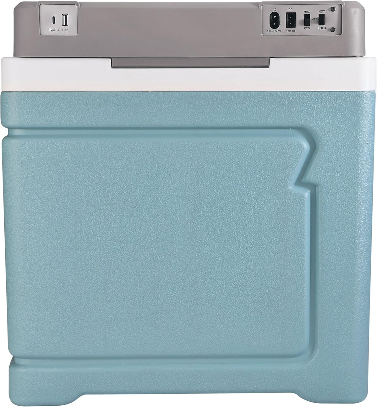 C.A.O. - Elektrische koelbox Multiconnect (12 V/220 V/USB) 30 liter van PP+PU HDPE - kleur grijs/blauw - lengte 46 cm - breedte 30 cm - hoogte 49 cm