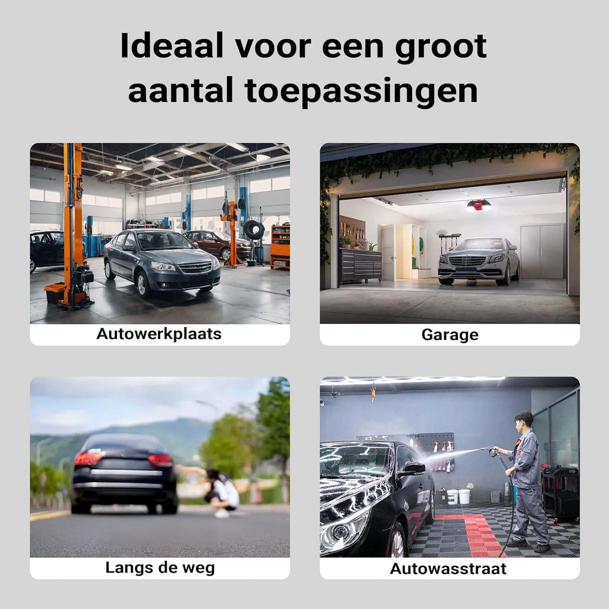 XPOtool autokrik 3 ton manoeuvreerkrik hydraulische krik hoogte 85-500 mm met dubbele zuiger