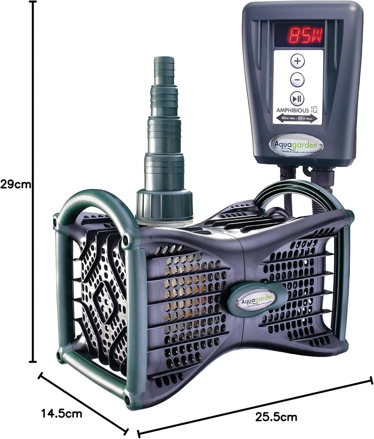 Vijverpomp – Fonteinpomp – Waterval Pomp – Waterspel Pomp – Tuinvijver Pomp – Energiezuinig Met Droogloopbeveiliging – Instelbare Waterstroom Tot 12.000 L/u