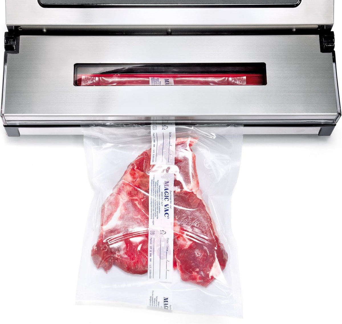 Magic Vac Jumbo-30 EVO Professional Vacuum Machine, Stainless Steel, 130 W, White